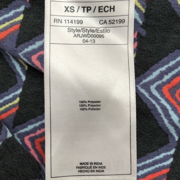 Roxy multicolor black skater sundress with adjustable straps - Picture 7 of 13